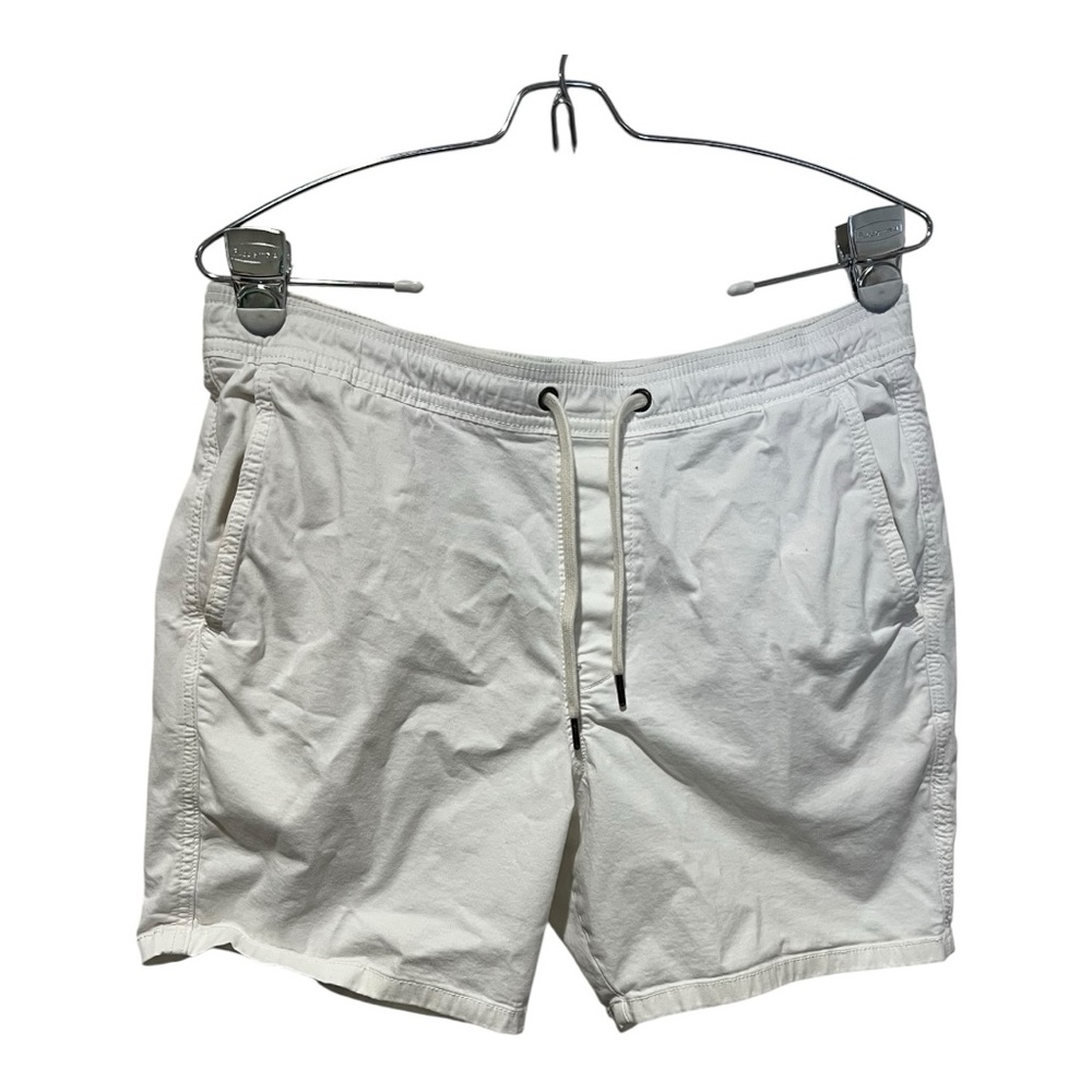HOLLISTER Shorts Mens Medium Surf Beach Preppy Jogger White Pockets Epic Flex 7”